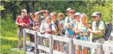  ?? FOTO: PRIVAT ?? Die Zwiefalter Ortsgruppe des Schwäbisch­en Albvereins auf dem Lechweg.