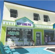  ?? MARTIN W.G. KING ?? The Key Lime Pie Co. in Cocoa Beach is on the barrier island and provides views of the launches.