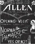  ??  ?? The Allen Theatre at Georgia and Seymour opened in 1920. It later became the Strand theatre, and was torn down in 1974.