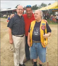  ??  ?? State Rep. Jay Case, center, with Sen. Joe Markley, left, who is running for lieutenant governor, and Bill Knight.