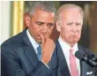 ?? MICHAEL REYNOLDS, EPA ?? President Obama, standing by Vice President Biden, becomes emotional while discussing gun violence Tuesday.
