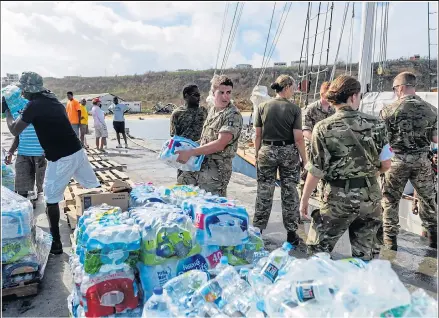  ?? Picture: MoD CROWN COPYRIGHT ?? SHAMEFUL: Criticism levelled at the British for not doing enough in the Caribbean was unjustifie­d