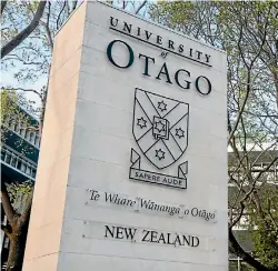  ??  ?? The University of Otago law dean’s decision to step down from his role is ‘not related to student law camps’.