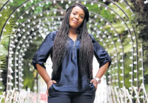  ?? Picture: Alaister Russell ?? FEARLESS Tumi Morake says she is attracted to danger. ‘To place me in a position where I am afraid, you must work hard.’