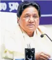  ?? ?? Mayawati has had to face accusation­s of her party being BJP’S ‘B team’