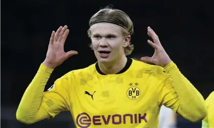  ??  ?? Erling Braut Haaland has scored 39 goals for Borussia Dortmund and Norway this season. Photograph: Bernd Thissen/AP
Nou as a statement signing after he was elected last month to the position for