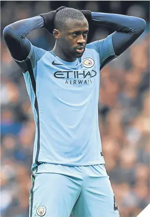 ??  ?? ■ Manchester City star Yaya Toure.