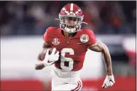  ?? Tom Pennington / Getty Images ?? Alabama wide receiver DeVonta Smith is the favorite to win the Heisman Trophy.