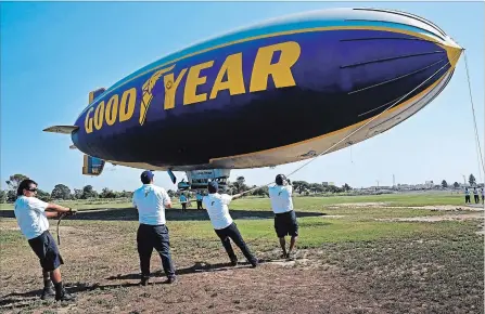  ?? RICHARD VOGEL THE ASSOCIATED PRESS FILE PHOTO ?? Goodyear has decided to stop making blimps and will instead adopt airships designed by Germany’s Zeppelin.