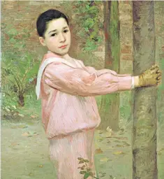  ?? ?? A boy in a pink sailor suit, by the French painter Jacques-émile Blanche (1861-1942)