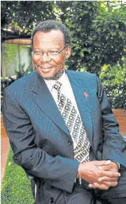 ?? /Financial Mail ?? Struggle years: Former IFP leader Mangosuthu Buthelezi says Oliver Tambo approved his actions in the early days.
