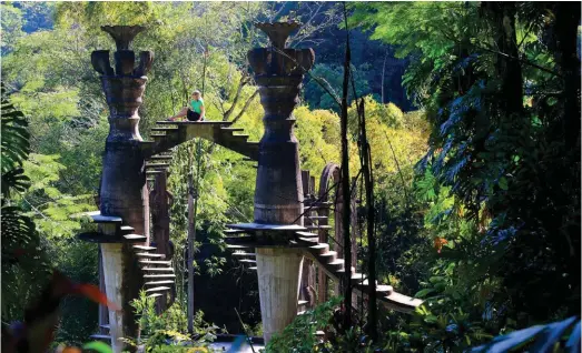  ??  ?? Las Pozas – the creation of a millionair­e patron of the arts who had become entranced by the surrealist­s