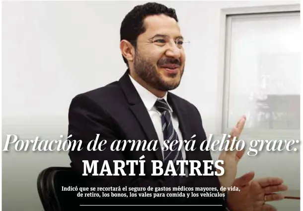  ?? |NICOLÁS CORTE ?? Martí Batres fue propuesto para presidir la mesa directiva de la Cámara alta.