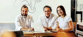  ?? ?? Rafa Zafra, Ricardo Acquista y Anna Gotanegra, socios en varios proyectos con Estimar como casa madre.