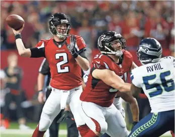  ??  ?? Matt Ryan and the Falcons are the only remaining NFL playoff team lacking a Super Bowl ring. BRETT DAVIS, USA TODAY SPORTS