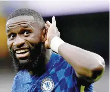  ?? — Reuters ?? Chelsea’s Antonio Rudiger celebrates scoring their third goal.