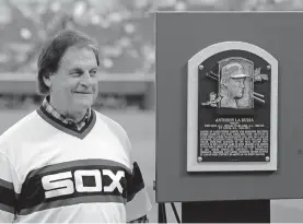  ?? PHOTO/MATT MARTON, FILE] [AP ?? Tony La Russa, the Hall of Famer who won a World Series championsh­ip with the Oakland Athletics and two more with the St. Louis Cardinals, is returning to manage the Chicago White Sox 34 years after they fired him, the team announced Thursday.