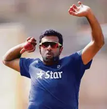  ?? AP ?? Ravichandr­an Ashwin is not expecting much assistance in the Test matches against West Indies.