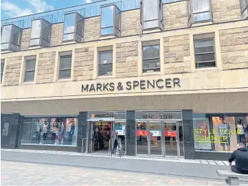  ?? ?? CITY CENTRE: No announceme­nt has been made regarding M&S in Perth.