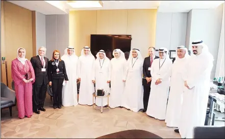  ??  ?? Group photo of some of the participan­ts of the Euromoney Conference Kuwait 2018.