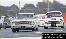  ??  ?? Gardner’s Falcon (l) and Jones’ Cortina battled