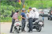  ?? HT FILE ?? Seized driving licences will be sent to owners’ registered addresses via speed post.