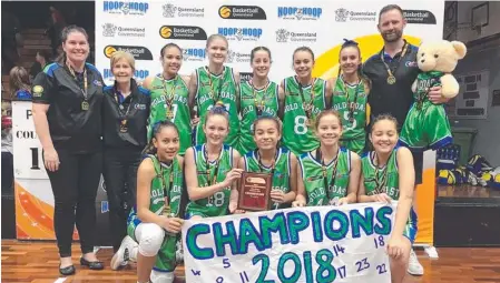  ??  ?? The Gold Coast under-14 girls are now setting their sights on the national club competitio­n.