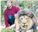  ??  ?? Michal Prasek, 33, with the nine-yearold male lion he kept in his back garden that killed him