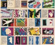  ?? ?? Matisse. «Jazz», libro con venti tavole, pubblicato nel 1947 da Editions Tériade