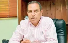  ?? DL/NEHMIAS ALVINO ?? El ingeniero Garibaldy Bautista, presidente de la Fedosa.