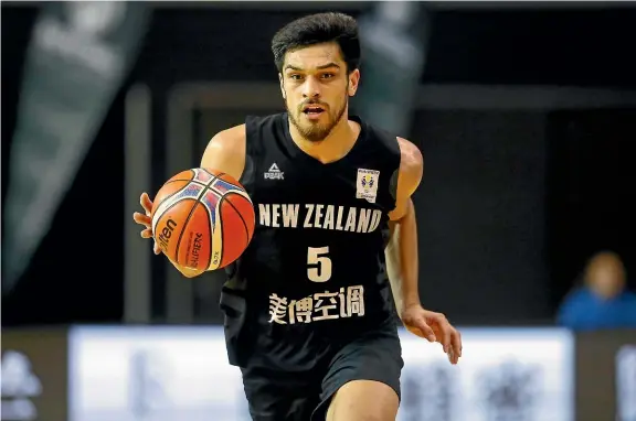  ??  ?? Shea Ili in action during the FIBA World Cup Qualifier match between the New Zealand Tall Blacks and Lebanon.