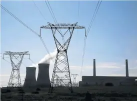  ?? /Reuters ?? Under threat: Arnot power station in Mpumalanga is one of nine Eskom power stations where operations were disrupted by labour unrest on Wednesday.