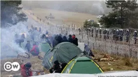  ?? ?? Беженцы на белорусско­й-польской границе, 10 ноября