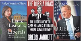  ?? AP ?? These three titles are part of a wave of pro-Donald Trump books.