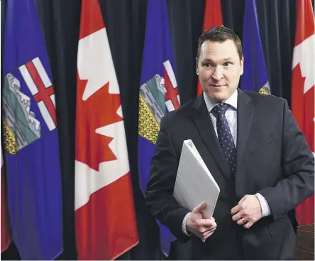  ?? ED KAISER ?? Trade Minister Deron Bilous says British Columbia needs to acknowledg­e and recognize that a province cannot dictate what goes into a pipeline as that responsibi­lity falls under federal jurisdicti­on.