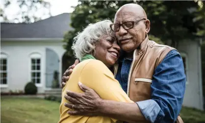  ??  ?? Bliss is … We may get increasing­ly happier into our 80s. Photograph: MoMo Production­s/Getty Images (posed by models)