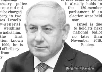  ??  ?? Benjamin Netanyahu