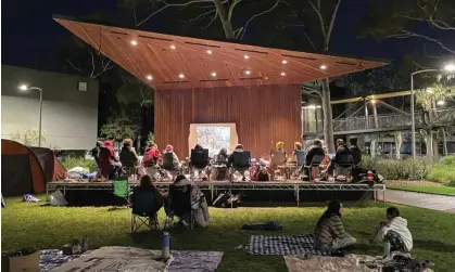  ?? Photograph: Students for Palestine Monash ?? Police are investigat­ing alleged attacks on a pro-Palestine camp at Monash University, pictured.
