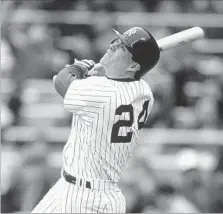  ?? Diamond Images/Getty Images ?? THE TOAST of New York after hitting 21 homers in 254 at-bats as a Yankees rookie in 1990, Kevin Maas hit only 44 more in his career.