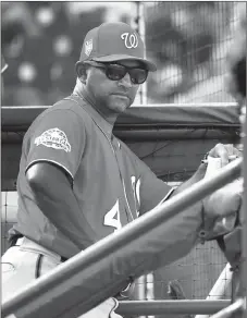  ?? AP PHOTO ?? New Washington Nationals manager Dave Martinez has an abundance of speed at the top of his lineup and intends to use it.