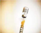  ?? SAM HODGSON U-T ?? San Diego County has joined the Blue Shield statewide vaccine program that monitors supply of doses.
