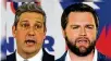  ?? ?? U.S. Rep. Tim Ryan and Republican businessma­n JD Vance won their party primaries.