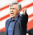  ??  ?? FRUSTRATED Ancelotti needs recruits