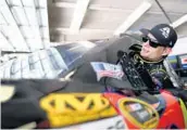  ?? PATRICK SMITH/GETTY IMAGES ?? Jeff Gordon gets in his No. 24 Axalta Chevrolet during practice Friday for NASCAR’s Coke Zero 400 at Daytona.