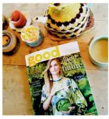  ??  ?? How does my @goodmagazi­nenz know to arrive on days when both of my little treasures go to sleep at the same time so I can sit down with my pot of tea and enjoy my first flick through? Feeling ecoinspire­d to go and sew some pretty, reusable bags now!...