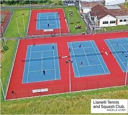  ?? ANGELA LEWIS ?? Llanelli Tennis and Squash Club.