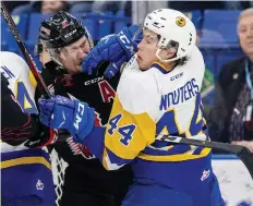  ?? LIAM RICHARDS ?? Chase Wouters and the Saskatoon Blades have won seven straight and 11 of their last 13 games.