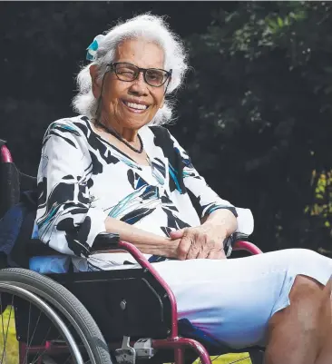  ?? Picture: BRENDAN RADKE ?? INSPIRATIO­N: Amelia Remedio, 89, attended the Cairns Elders Luncheon, as part of NAIDOC Week, which this year focuses on the contributi­ons of women in the community.