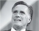  ?? RICK BOWMER/THE ASSOCIATED PRESS ?? Those close to Mitt Romney say he’s interested in running for the Utah Senate seat being vacated by Republican Orrin Hatch and expect an announceme­nt soon, though Romney has demurred so far.