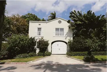  ?? Alan Diaz / Associated Press ?? In 1928, crime boss Al Capone paid $40,000 for the nine-bedroom house on Palm Island in Biscayne Bay.